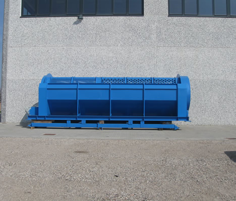 Conveyors belt - revolving screens for refusals tratments